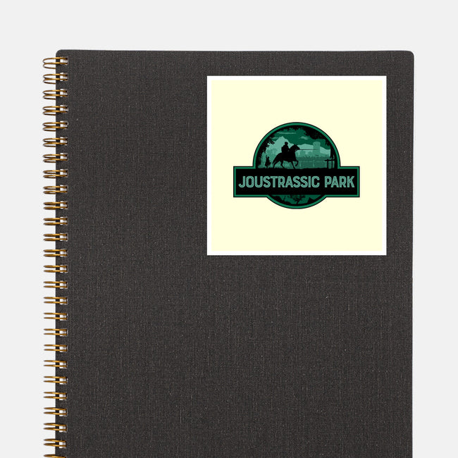 Joustrassic Park-None-Glossy-Sticker-rocketman_art