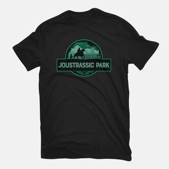 Joustrassic Park-Unisex-Basic-Tee-rocketman_art