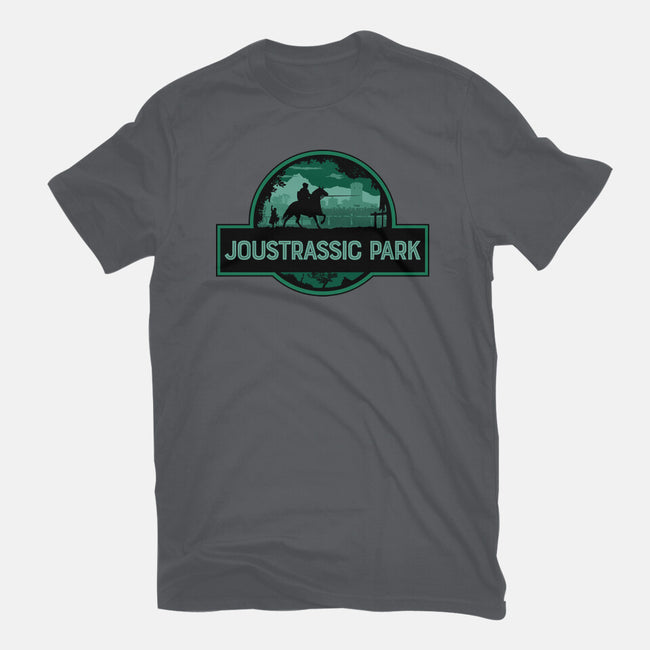 Joustrassic Park-Womens-Fitted-Tee-rocketman_art