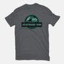 Joustrassic Park-Womens-Fitted-Tee-rocketman_art