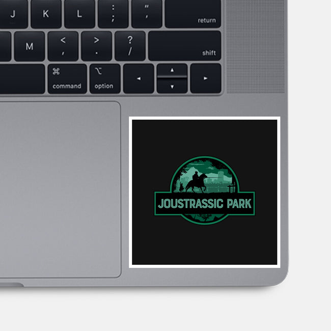 Joustrassic Park-None-Glossy-Sticker-rocketman_art