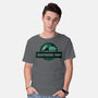 Joustrassic Park-Mens-Basic-Tee-rocketman_art