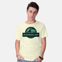 Joustrassic Park-Mens-Basic-Tee-rocketman_art