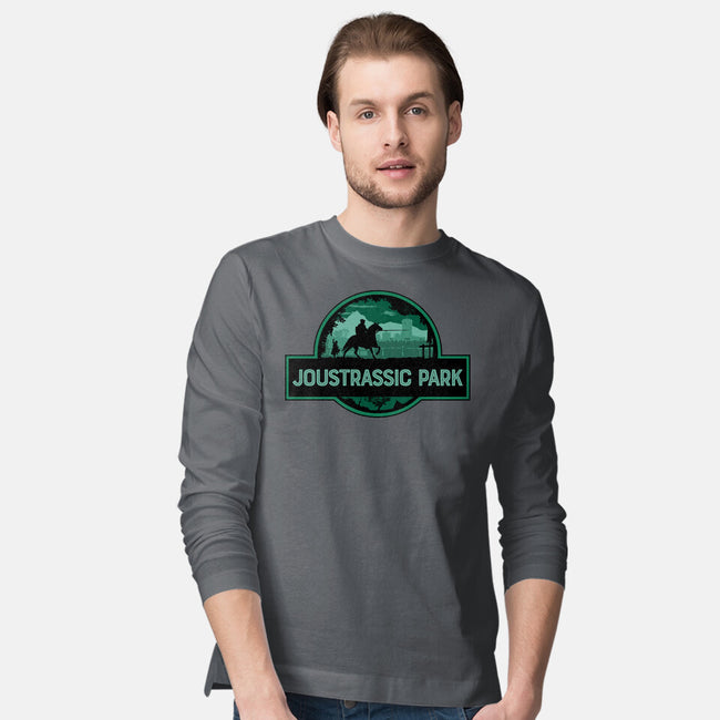Joustrassic Park-Mens-Long Sleeved-Tee-rocketman_art