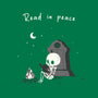 Skeleton Reading-None-Adjustable Tote-Bag-Mattania