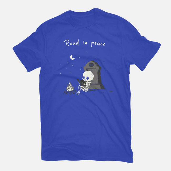 Skeleton Reading-Mens-Basic-Tee-Mattania