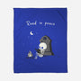 Skeleton Reading-None-Fleece-Blanket-Mattania