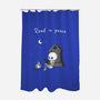 Skeleton Reading-None-Polyester-Shower Curtain-Mattania