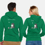 Skeleton Reading-Unisex-Zip-Up-Sweatshirt-Mattania