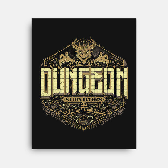 Dungeon Survivors-None-Stretched-Canvas-StudioM6