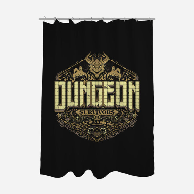 Dungeon Survivors-None-Polyester-Shower Curtain-StudioM6