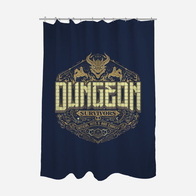 Dungeon Survivors-None-Polyester-Shower Curtain-StudioM6