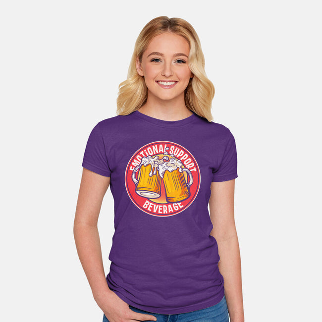 Emotional Support Beverage-Womens-Fitted-Tee-turborat14