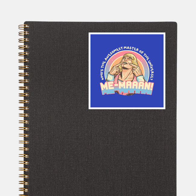 Awesomest Master Of The Universe-None-Glossy-Sticker-glitchygorilla
