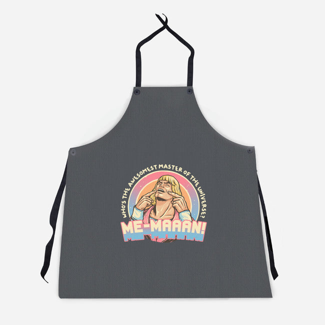 Awesomest Master Of The Universe-Unisex-Kitchen-Apron-glitchygorilla