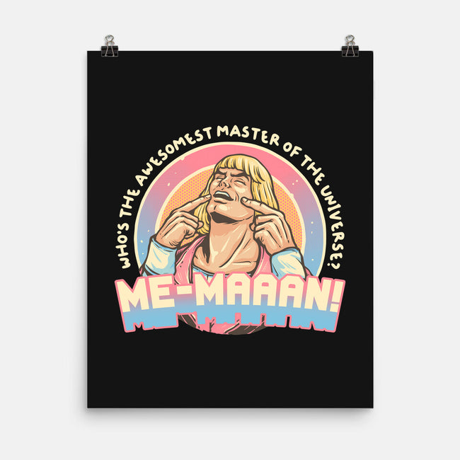Awesomest Master Of The Universe-None-Matte-Poster-glitchygorilla