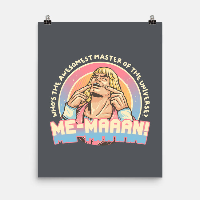 Awesomest Master Of The Universe-None-Matte-Poster-glitchygorilla