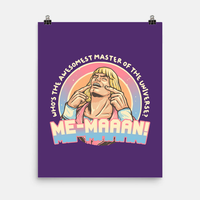 Awesomest Master Of The Universe-None-Matte-Poster-glitchygorilla