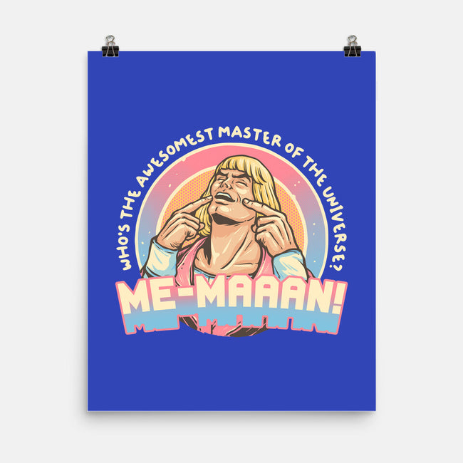 Awesomest Master Of The Universe-None-Matte-Poster-glitchygorilla