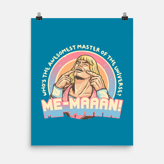 Awesomest Master Of The Universe-None-Matte-Poster-glitchygorilla