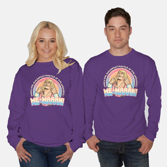Awesomest Master Of The Universe-Unisex-Crew Neck-Sweatshirt-glitchygorilla