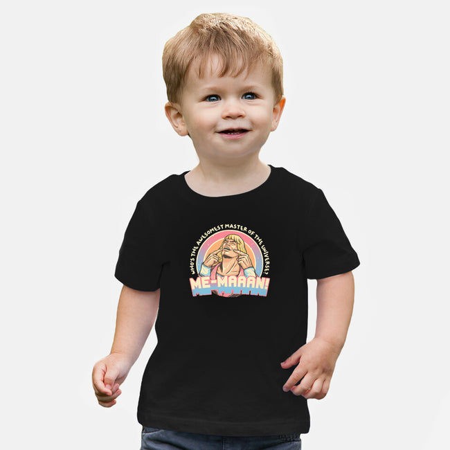 Awesomest Master Of The Universe-Baby-Basic-Tee-glitchygorilla
