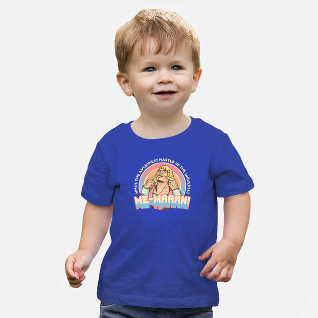 Awesomest Master Of The Universe-Baby-Basic-Tee-glitchygorilla