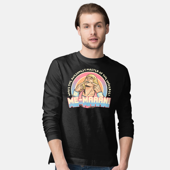 Awesomest Master Of The Universe-Mens-Long Sleeved-Tee-glitchygorilla
