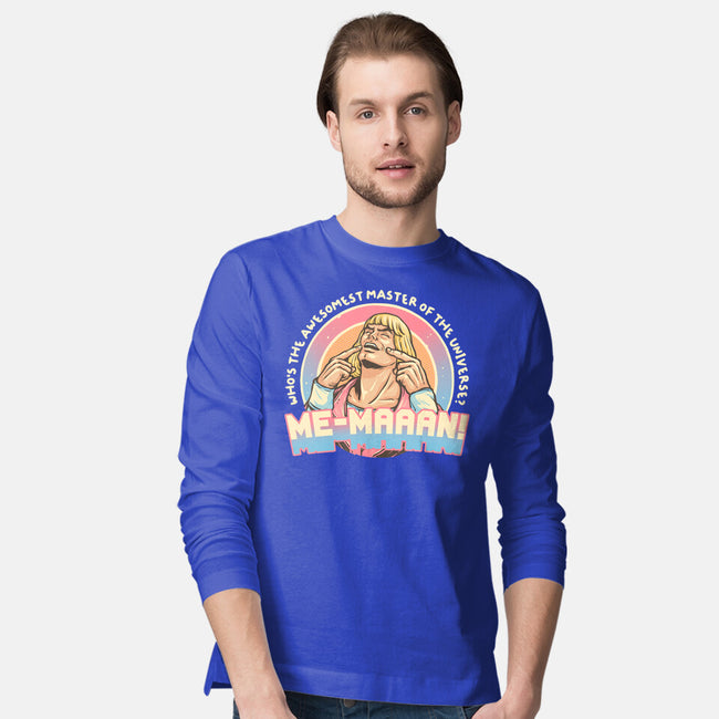Awesomest Master Of The Universe-Mens-Long Sleeved-Tee-glitchygorilla