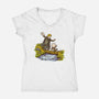 The Hedge Knight And The Egg-Womens-V-Neck-Tee-kg07