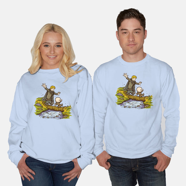 The Hedge Knight And The Egg-Unisex-Crew Neck-Sweatshirt-kg07
