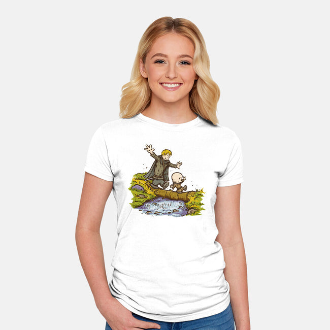 The Hedge Knight And The Egg-Womens-Fitted-Tee-kg07
