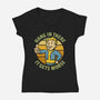 It Really Does Get Worse-Womens-V-Neck-Tee-kg07