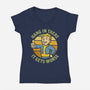 It Really Does Get Worse-Womens-V-Neck-Tee-kg07