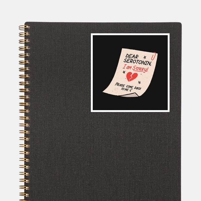 Dear Serotonin-None-Glossy-Sticker-koalastudio