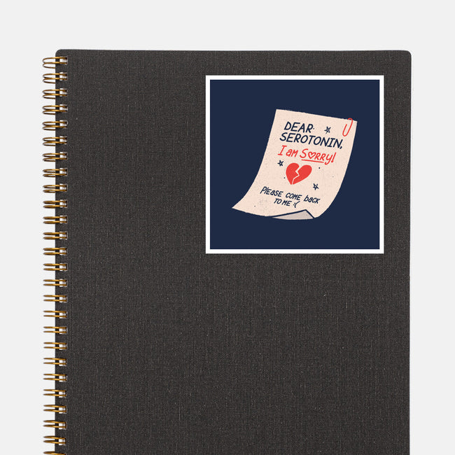 Dear Serotonin-None-Glossy-Sticker-koalastudio