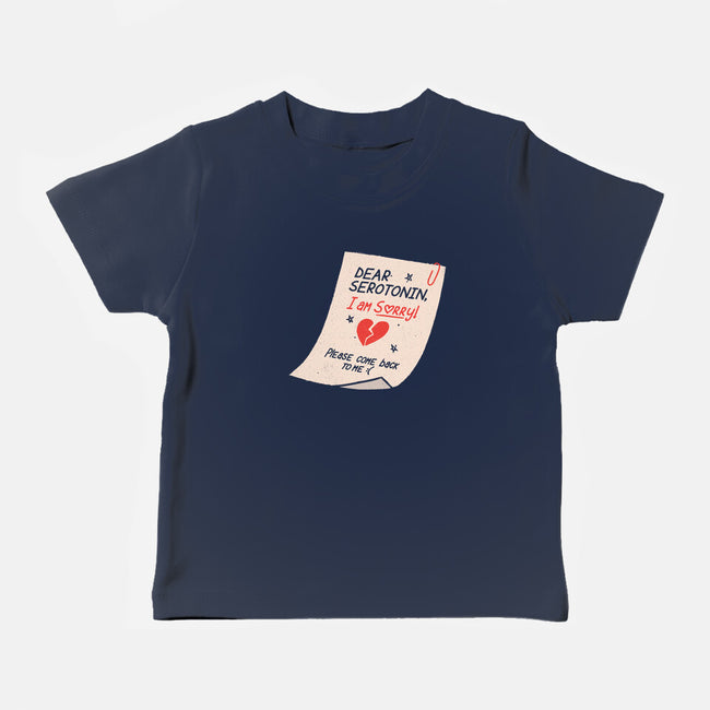 Dear Serotonin-Baby-Basic-Tee-koalastudio