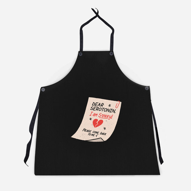 Dear Serotonin-Unisex-Kitchen-Apron-koalastudio