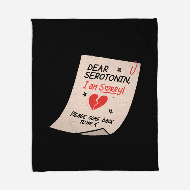 Dear Serotonin-None-Fleece-Blanket-koalastudio