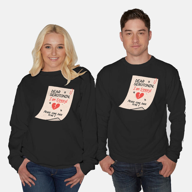 Dear Serotonin-Unisex-Crew Neck-Sweatshirt-koalastudio