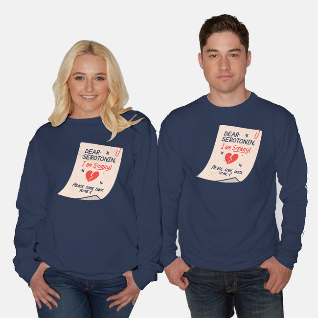 Dear Serotonin-Unisex-Crew Neck-Sweatshirt-koalastudio