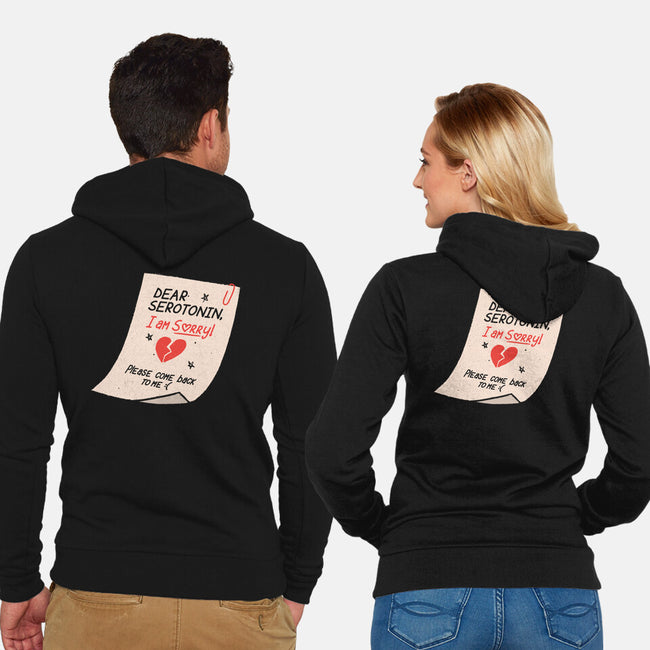 Dear Serotonin-Unisex-Zip-Up-Sweatshirt-koalastudio