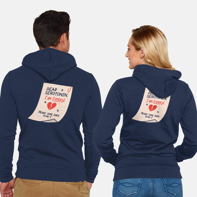 Dear Serotonin-Unisex-Zip-Up-Sweatshirt-koalastudio