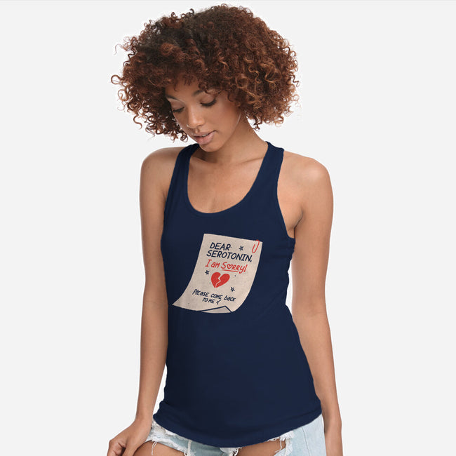 Dear Serotonin-Womens-Racerback-Tank-koalastudio
