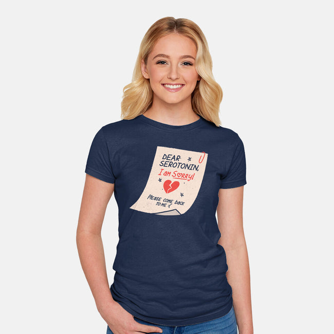 Dear Serotonin-Womens-Fitted-Tee-koalastudio
