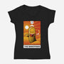 The Bookworm-Womens-V-Neck-Tee-tobefonseca