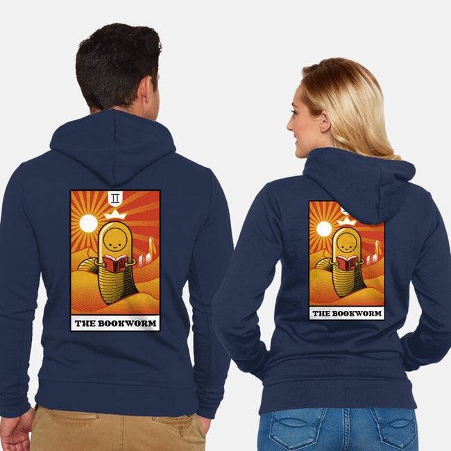 The Bookworm-Unisex-Zip-Up-Sweatshirt-tobefonseca