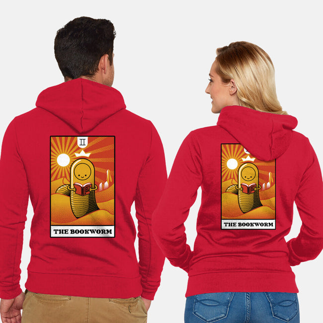 The Bookworm-Unisex-Zip-Up-Sweatshirt-tobefonseca