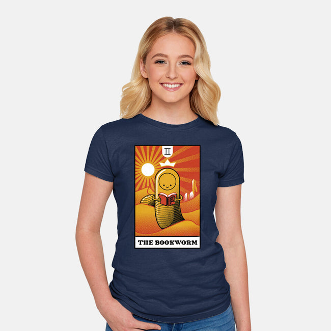 The Bookworm-Womens-Fitted-Tee-tobefonseca