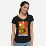 The Bookworm-Womens-V-Neck-Tee-tobefonseca